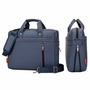 Sacoche Ordinateur 17 Pouces Bleu Jean Business - Vue 1 - Sacoche Ordinateur