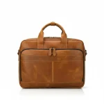 Sacoche Ordinateur 17 Pouces Cuir Marron Business - Vue 1 - Sacoche Ordinateur