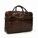 Sacoche Ordinateur Cuir Marron 15 Pouces Homme - Vue 1 - Sacoche Ordinateur