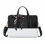 Sacoche Ordinateur Femme 15 Pouces Bi-matière - Vue 1 - Sacoche Ordinateur