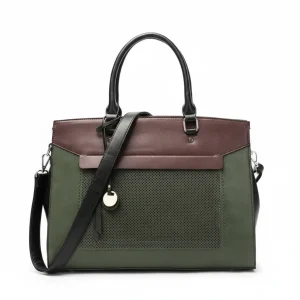 Sacoche Ordinateur Femme 15 Pouces Vert Kaki Élégante - Vue 1 - Sacoche Ordinateur