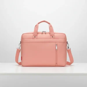 Sacoche Ordinateur Femme 17 Pouces Rose Saumon - Vue 1 - Sacoche Ordinateur