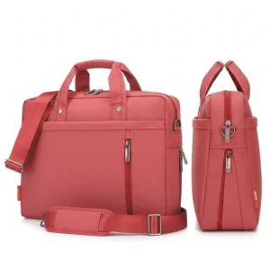 Sacoche Ordinateur Femme 17 Pouces Rouge Rosé - Vue 1 - Sacoche Ordinateur