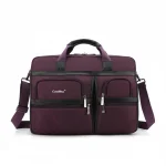 Sacoche Ordinateur Femme 17 Pouces Violette Nylon - Vue 1 - Sacoche Ordinateur