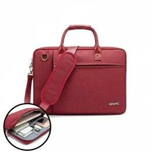 Sacoche Ordinateur Femme Bordeaux 13 Pouces Luxe - Vue 1 - Sacoche Ordinateur