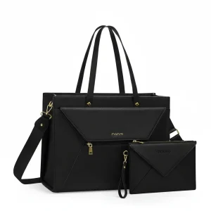 Sacoche Ordinateur Femme Noire 15 Pouces Élégante - Vue 1 - Sacoche Ordinateur