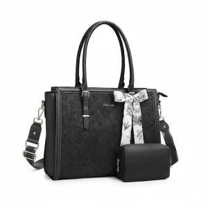 Sacoche Ordinateur Femme Noire 17 Pouces Cours - Vue 1 - Sacoche Ordinateur