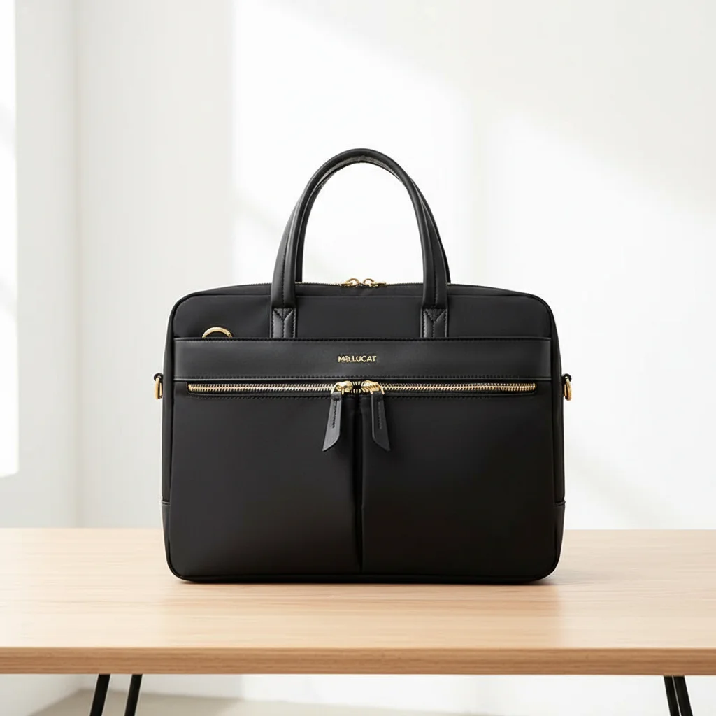 Sacoche Ordinateur Femme Noire Élégante - Vue 1 - Sacoche Ordinateur