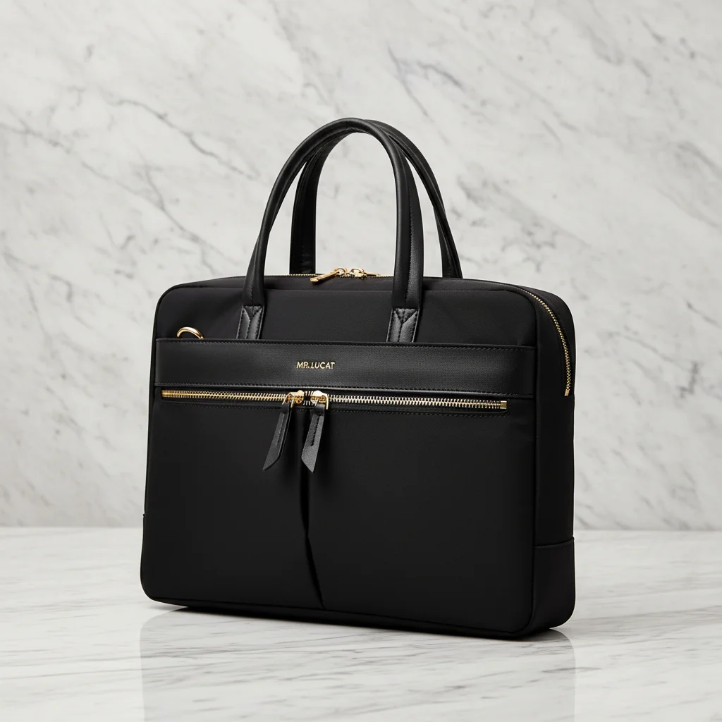 Sacoche Ordinateur Femme Noire Élégante - Vue 3 - Sacoche Ordinateur