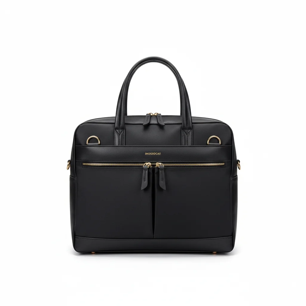 Sacoche Ordinateur Femme Noire Élégante - Vue 7 - Sacoche Ordinateur