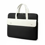 Sacoche Ordinateur Femme Noire et Blanche 15 Pouces - Vue 1 - Sacoche Ordinateur