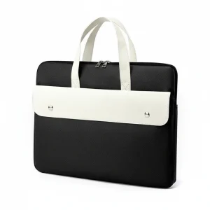 Sacoche Ordinateur Femme Noire et Blanche 15 Pouces - Vue 1 - Sacoche Ordinateur
