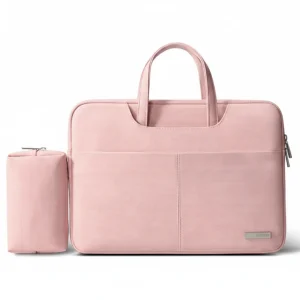 Sacoche Ordinateur Femme Rose 15 Pouces + Trousse - Vue 1 - Sacoche Ordinateur
