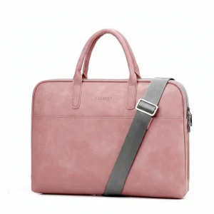Sacoche Ordinateur Femme Rose 17 Pouces Simili Cuir - Vue 1 - Sacoche Ordinateur