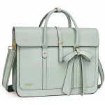 Sacoche Ordinateur Femme Vert Amande 15 Pouces Convertible - Vue 1 - Sacoche Ordinateur