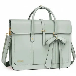 Sacoche Ordinateur Femme Vert Amande 15 Pouces Convertible - Vue 1 - Sacoche Ordinateur