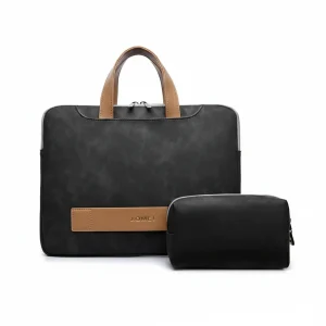 Sacoche Ordinateur Homme 15 Pouces Simili Cuir - Vue 1 - Sacoche Ordinateur