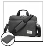 Sacoche Ordinateur Homme Grise 15 Pouces Business - Vue 1 - Sacoche Ordinateur