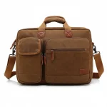 Sacoche Ordinateur Homme Marron 15.6 Pouces Business - Vue 1 - Sacoche Ordinateur