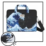 Sacoche Ordinateur Homme Vague Artistique 15 Pouces - Vue 1 - Sacoche Ordinateur