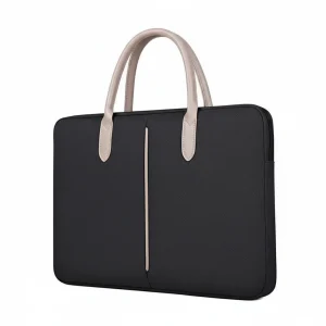 Sacoche Ordinateur Noire 14 Pouces Minimaliste - Vue 1 - Sacoche Ordinateur