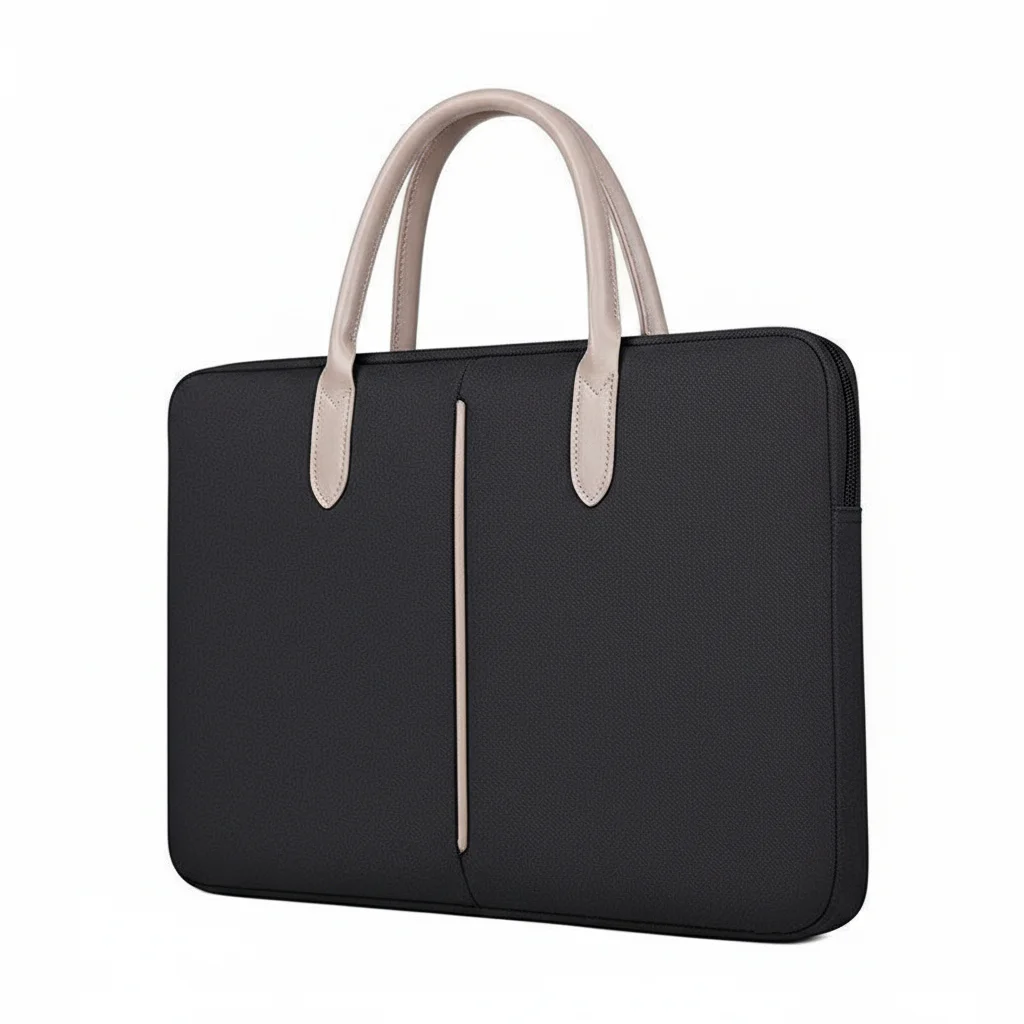 Sacoche Ordinateur Noire 14 Pouces Minimaliste - Vue 1 - Sacoche Ordinateur